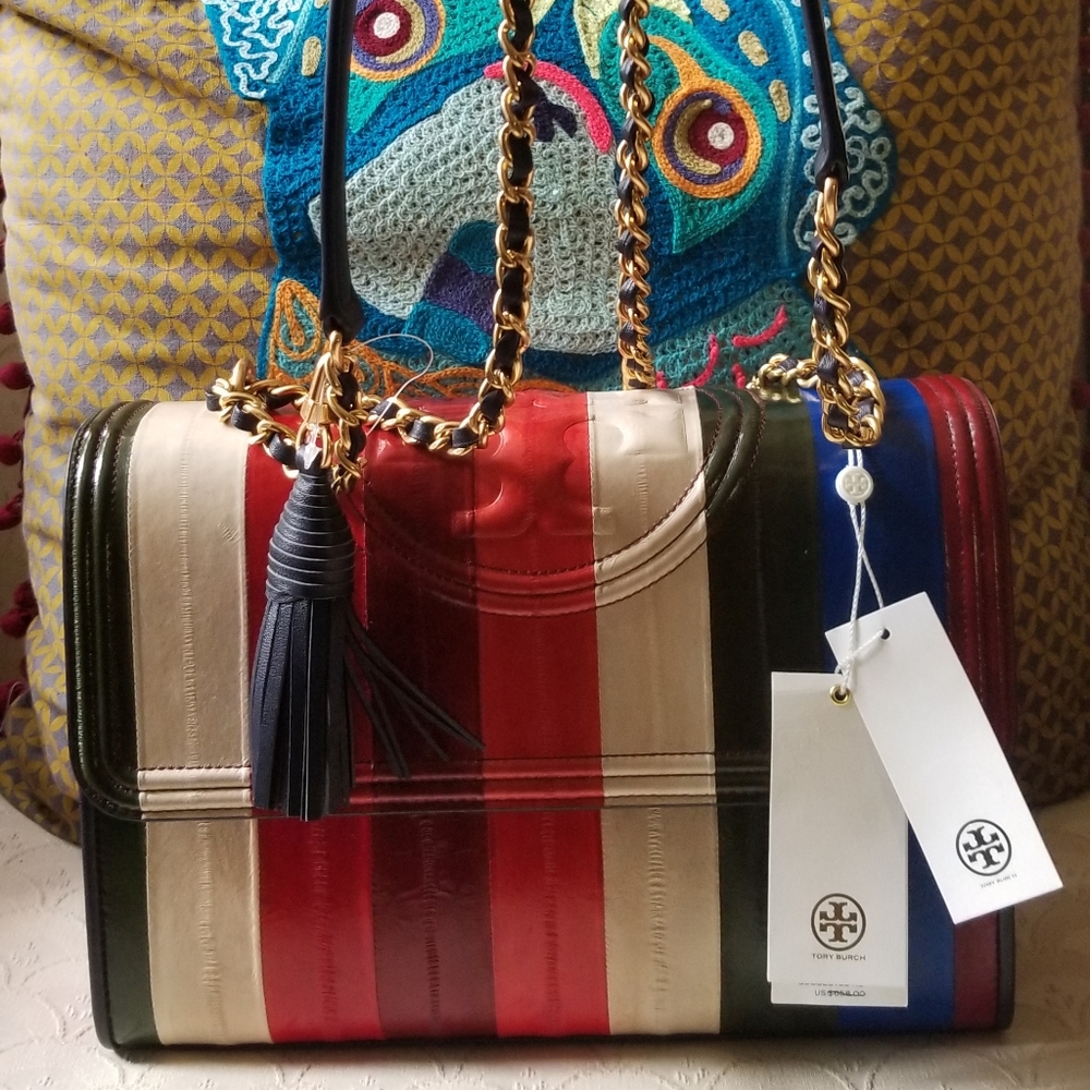 COPY - Tory Burch Eel Patchwork flemming bag